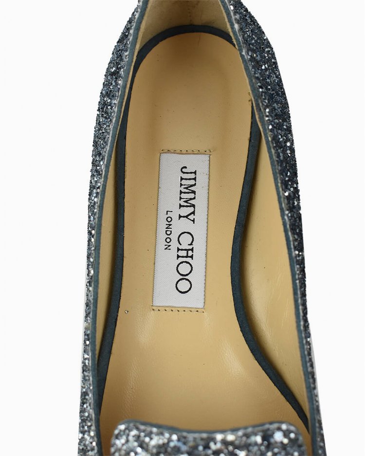 Sapatilha Jimmy Choo Silver Original Brilho Feminino